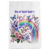 Cute Butterfly any purpose customizable  Medium Cadeauzakje (Achterkant)