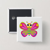 Cute Butterfly Button (Voorkant /achterkant)