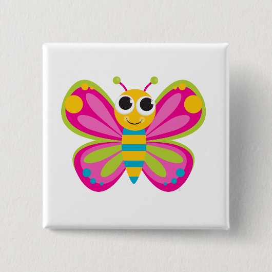 Cute Butterfly Button (Voorkant)