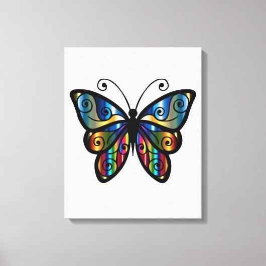 Cute Butterfly Canvas Afdruk (Voorkant)