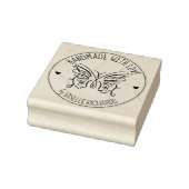 Cute Butterfly Custom Handmade with love, Rubberstempel (Stempel)