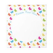 Cute Butterfly Decorative Pattern Personalized Notitieblok (Voorkant)