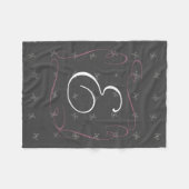 Cute Butterfly Fleece Deken (Voorkant (Horizontaal))