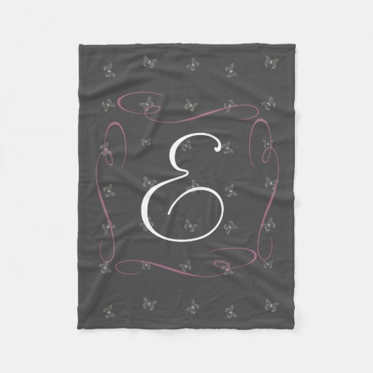Cute Butterfly Fleece Deken (Voorkant)