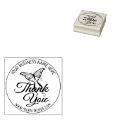 Cute Butterfly Handmade Small Business Hartelijk d Rubberstempel (Gestempeld)