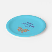 Cute Butterfly Happy 3rd Birthday Personalize Papieren Bordje (Gekanteld)