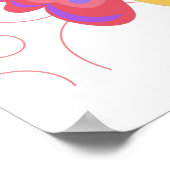 Cute Butterfly-Kawaii collectie Poster (Hoek)