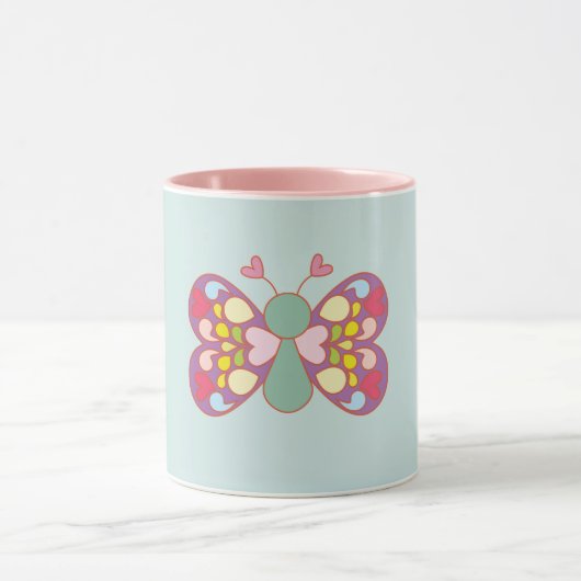 Cute butterfly mok (Midden)