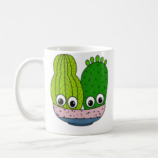 Cute Cacti Arrangement In Pottery Bowl Koffiemok