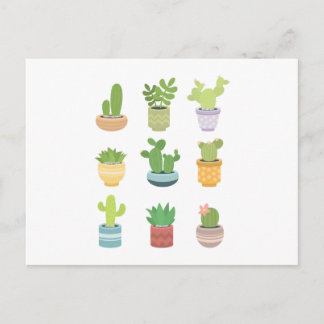 Cute Cacti Briefkaart