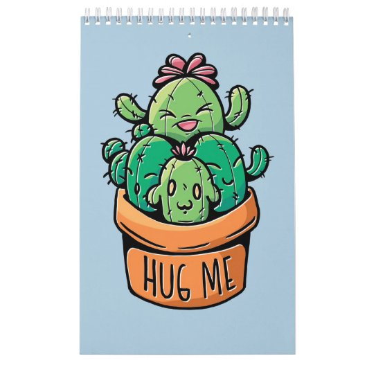 Cute Cacti Hug Kalender (Hoes)