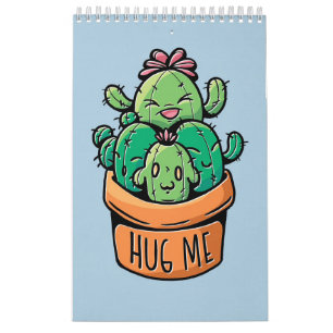 Cute Cacti Hug Kalender