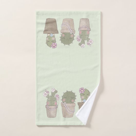 Cute Cactus (Serviette à main)