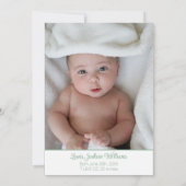 Cute Cactus Baby shower Floral Merci photo (Dos)