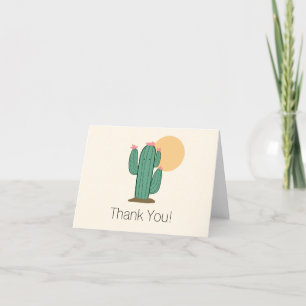 Cute Cactus Bedankkaartjes Southwestern Bedankkaart