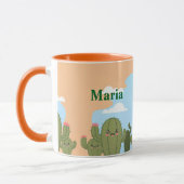 Cute cactus Ciel Bleu Mug (Gauche)
