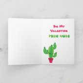 Cute Cactus Coincée sur toi Carte Valentine pour e (Intérieur)