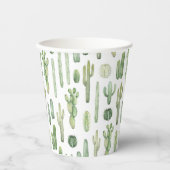 Cute Cactus Cups Papieren Bekers (Voorkant)