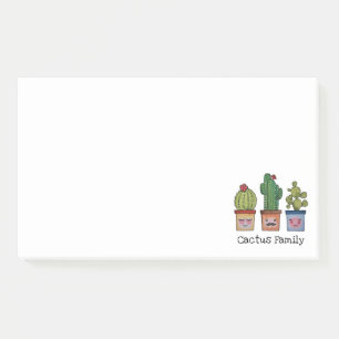 Cute Cactus Family in Waterverf Post-it® Notes