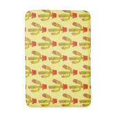 Cute cactus flower print badmat voor badkamer (Voorkant Verticaal)