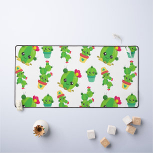 Cute Cactus, Green Cactus, Cactus Pattern Bureaumat