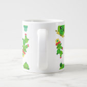 Cute Cactus, Green Cactus, Cactus Pattern Extra Grote Beker (Achterkant)