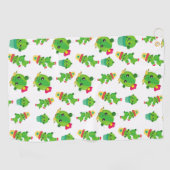 Cute Cactus, Green Cactus, Cactus Pattern Golfhanddoek (Horizontaal)
