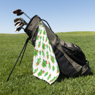 Cute Cactus, Green Cactus, Cactus Pattern Golfhanddoek