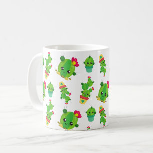 Cute Cactus, Green Cactus, Cactus Pattern Koffiemok