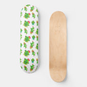 Cute Cactus, Green Cactus, Cactus Pattern Skateboard (Voorkant)