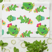 Cute Cactus, Green Cactus, Cactus Pattern Theedoek (Gevouwen)