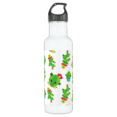Cute Cactus, Green Cactus, Cactus Pattern Waterfles (Voorkant)