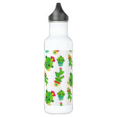 Cute Cactus, Green Cactus, Cactus Pattern Waterfles (Links)