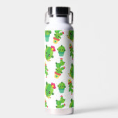 Cute Cactus, Green Cactus, Cactus Pattern Waterfles (Voorkant)
