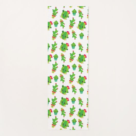 Cute Cactus, Green Cactus, Cactus Pattern Yogamat (Voorkant)