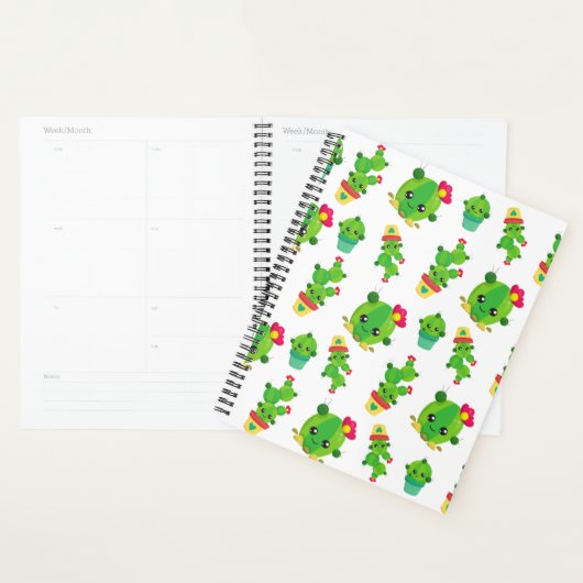 Cute Cactus, Green Cactus, Motif Cactus (Devant avec enveloppe)
