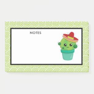 Cute Cactus in een Sombrero Post-it® Notes