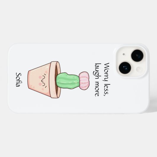 Cute Cactus in Kawaii Style Case-Mate iPhone Case (Achterkant (horizontaal))