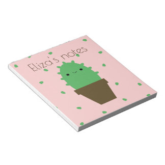 Cute cactus kawaii plant notepad notitieblok