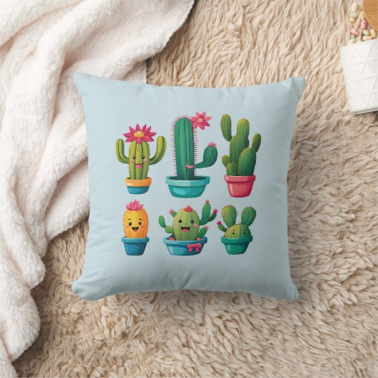 Cute Cactus Kussen (Deken)
