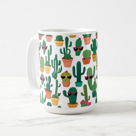 Cute Cactus Mok (Voorkant links)