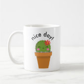 cute cactus mug, Nice day mug (Gauche)