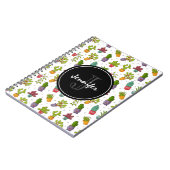 Cute Cactus Natuur Succulents Pattern Notitieboek (Linkerzijde)