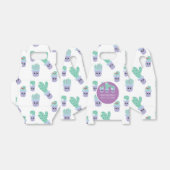 Cute Cactus Patroon Cartoon Bedankjes Doos Bedankdoosjes (Uitgevouwen)
