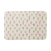 Cute Cactus Pattern Badmat (Voorkant)
