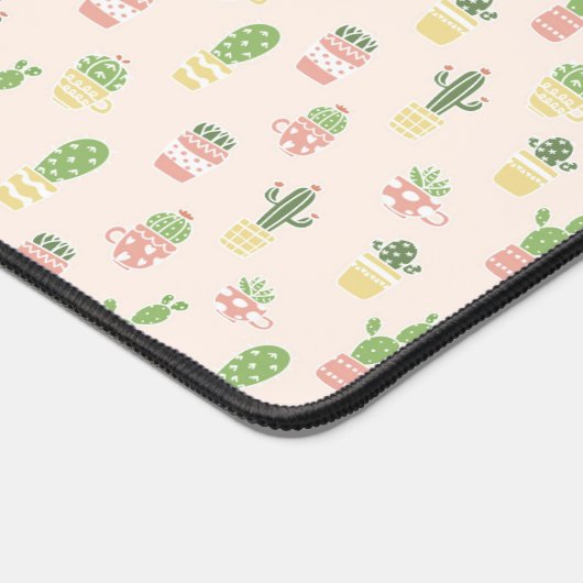 Cute Cactus Pattern Bureaumat (Hoek)
