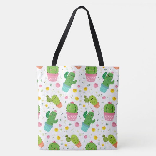 Cute Cactus Pattern Draagtas (Voorkant)