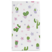 Cute Cactus Pattern Klein Cadeauzakje (Achterkant)