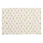 Cute Cactus Pattern Kussensloop (Voorkant-Rechts)