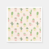Cute Cactus Pattern Servet (Voorkant)